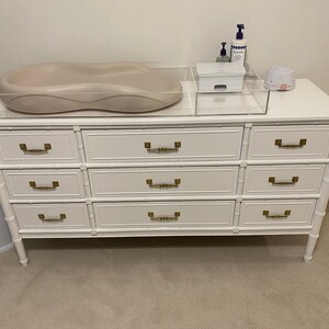 lucite changing table topper