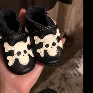 Skull Baby Shoes Leather Baby Shoes Soft Sole Toddler infant Shoes Halloween Baby Booties Baby Moccasins slippers Girls Boys Gifts Etsy