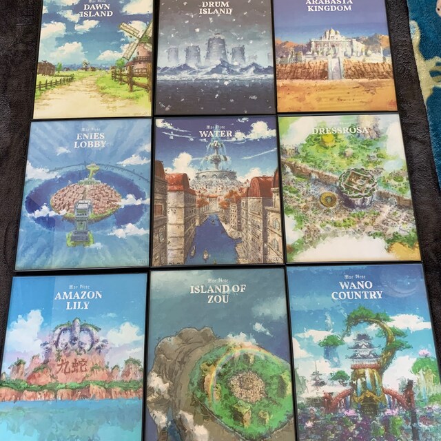 Locations & Islands Art Poster One Piece Anime 