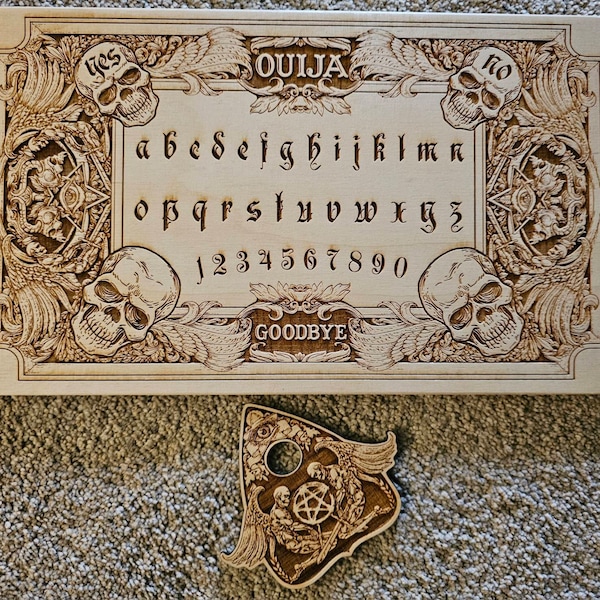 Ouija Board Zwart Muismat | Custom Gaming Muismat van