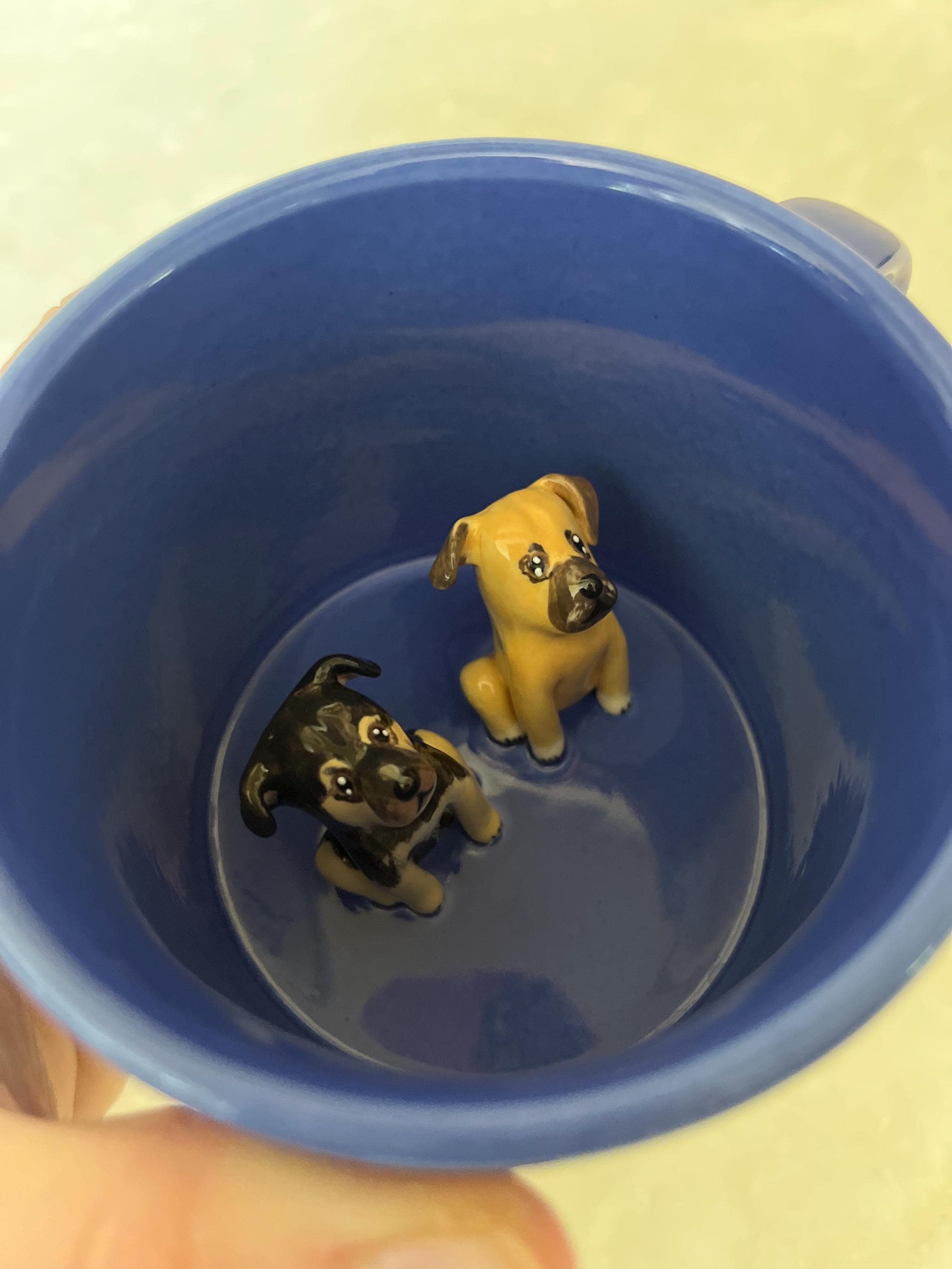 Custom Pet Ceramic Mug Personalized Handmade Dog Mug Custom Color Pet Lover Gift Special Coffee Cat Mug Handpainted  Peekaboo Espresso Mug