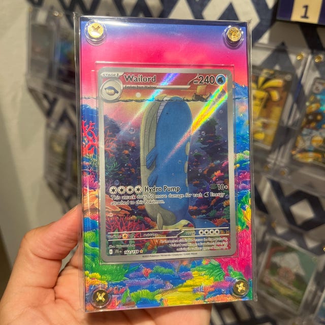 Wailord 162/159 - Pokémon Extended Artwork Display Case - Foto 12