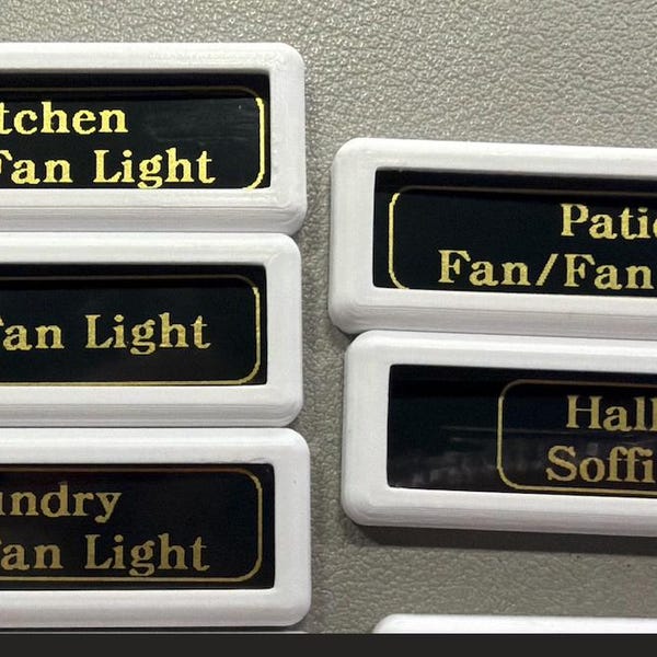 The Switch Label: Light Switch Label Frames for Light Switch Cover ...