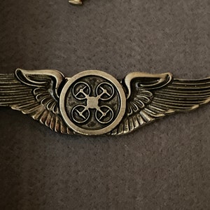 Drone Pilot Wings - UAV Operator Wings - 3 Inches Wide - Multirotor ...