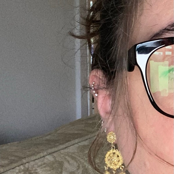 Gio Hoops - Shiny 18K Gold Plated