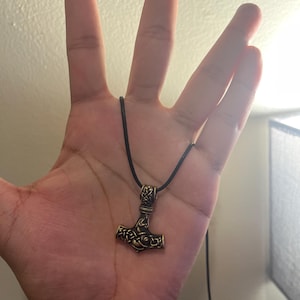 Collar De Martillo De Thor Colgante De Mjolnir De Plata De L | Envío Gratis