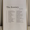 The Journey by Mary Oliver Poetry Art Print, Literature Wall Art, Poem ...