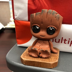 Groot Figure Galaxy Groot Decoration Polymer Clay Groot Etsy Hong Kong