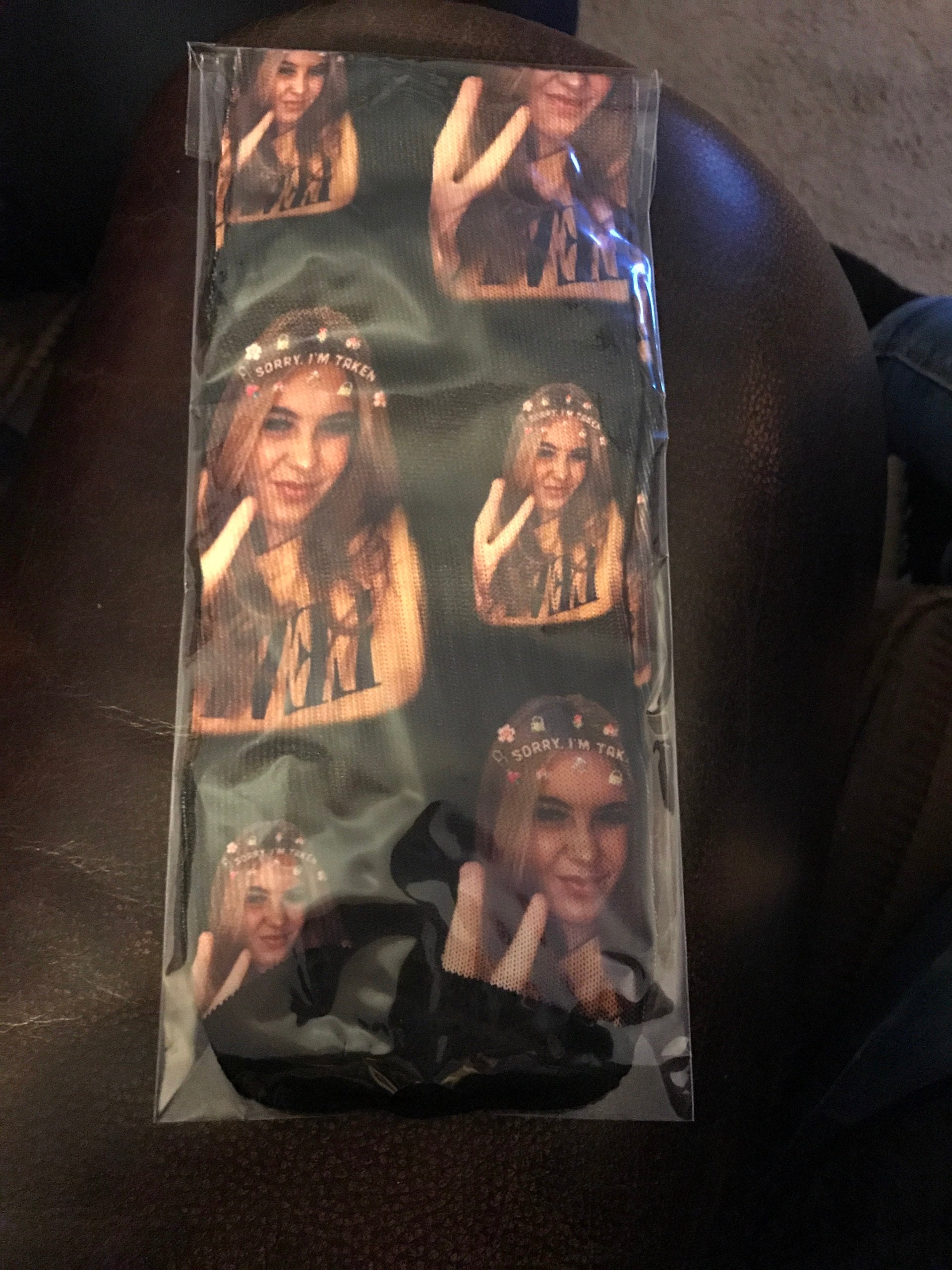 Custom Face Four Inch High Ankle Socks  Printed With Loved Ones Face Make A Fantastic Unique Personalised Gift