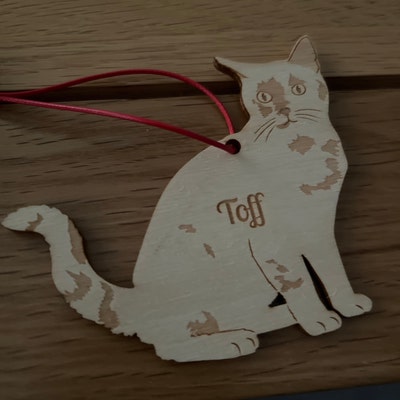Personalised Cat Decoration - Etsy UK