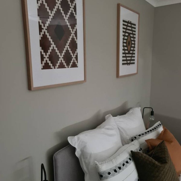Black and White Geometric Printable Wall Art Digital Print Neutral Wall ...