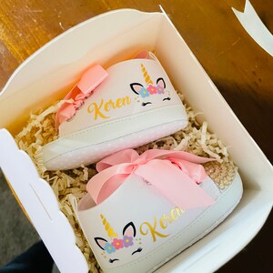 personalised baby girl shoes