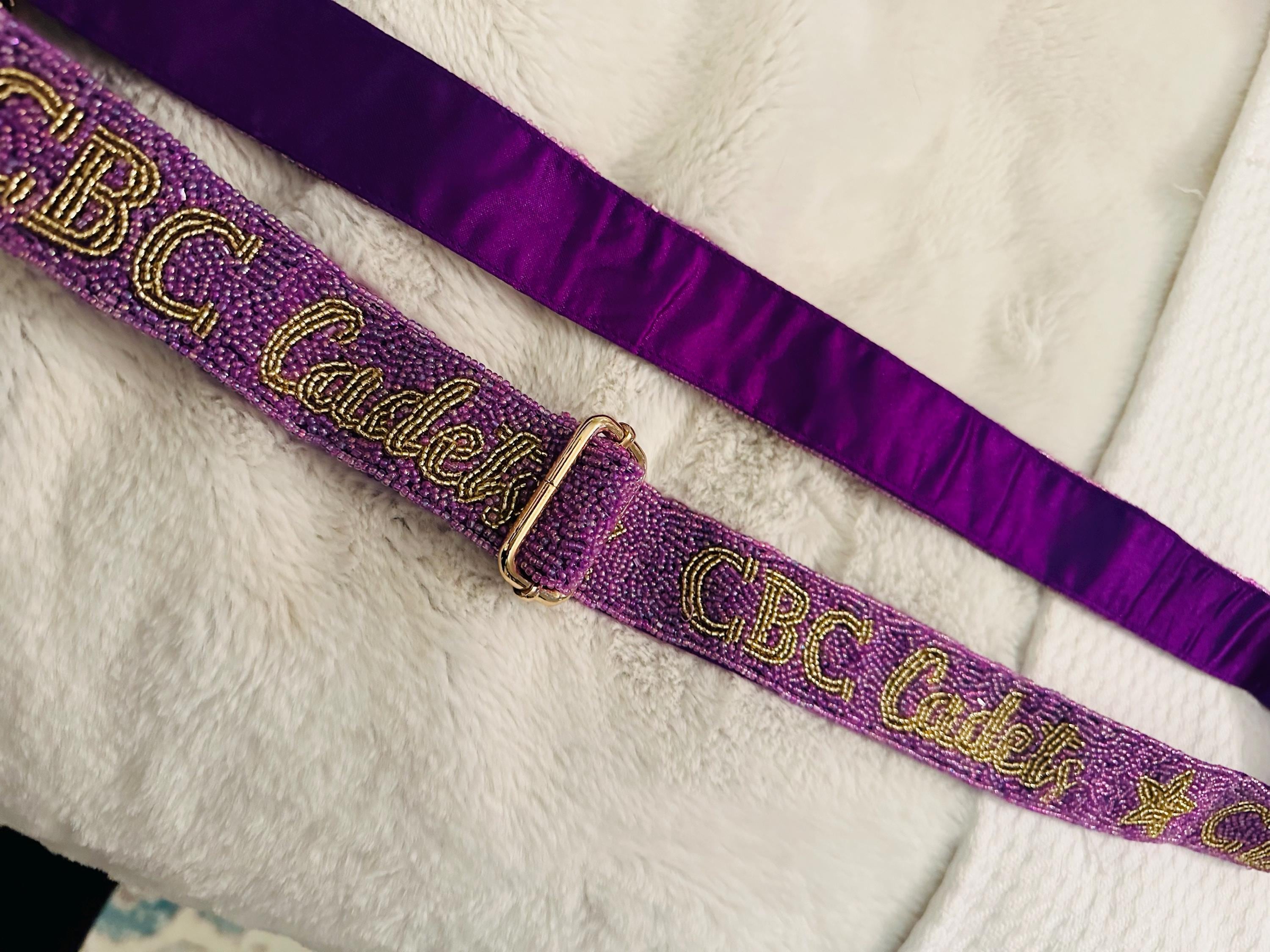 Custom Game Day Seed Bead Strap, Personalized Camera Strap for Game Day, Customized Game Day School Cheer Beaded Camera Strap, School Strap