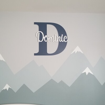 Nursery Name Sign, Nursery Wall Decor, Home Decor, Wall Art, Nursery ...