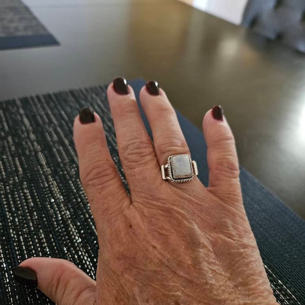 Candelaria Turquoise  and Kingman Turquoise Open Ring