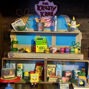 Krusty Krab Spongebob Display Shelf for Miniverse Make It Mini