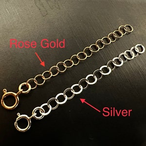  Honu Necklace Extender Sterling Silver – Bracelet Anklet Chain  Extender, adjuster extensions for necklaces jewelry, clasp extenders for  chains, 1/2 or 1 : Handmade Products