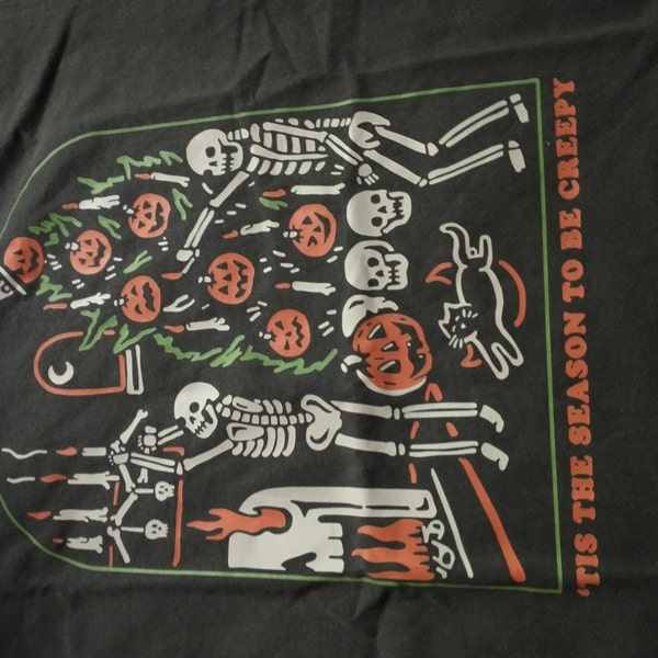 Halloween Shirt Tis the Season to Be Creepy T Shirt Comfort Colors Dead ...