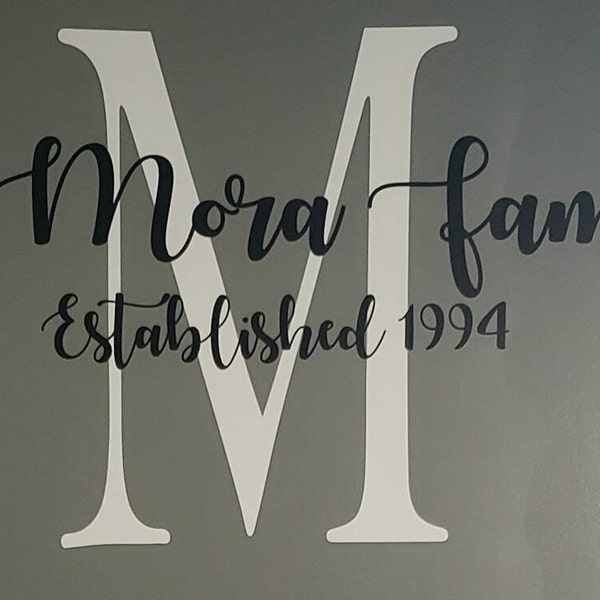 Farmhouse Name Wall Decal - Personalized Family Name Custom Family Name ...