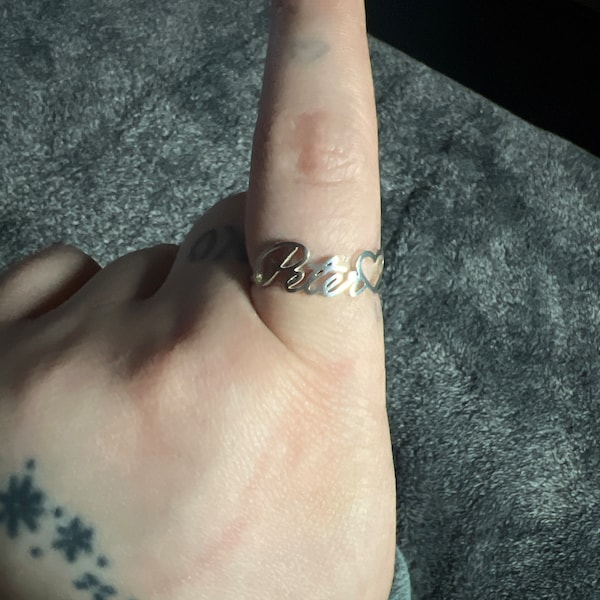 Signature Ring • Memorial Signature Jewelry • Custom Actual Handwriting ...