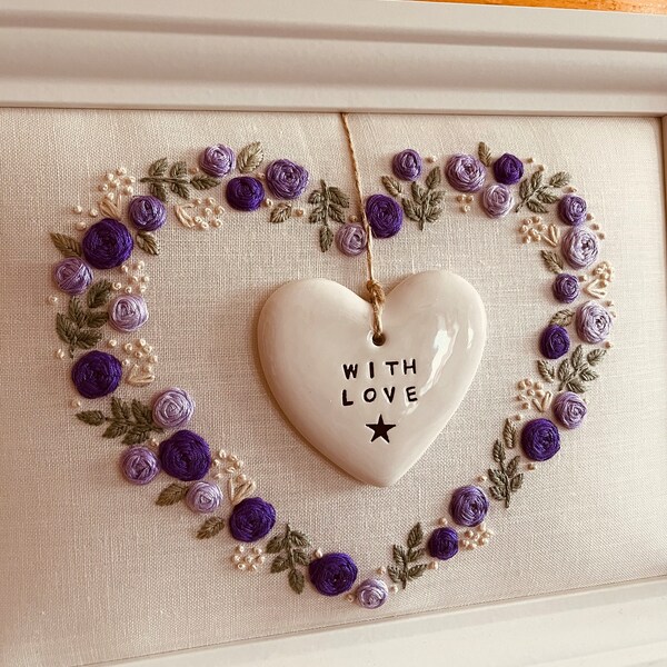 PDF Pattern+ Video Tutorial/a Heart of Love-embroidery Pattern ...