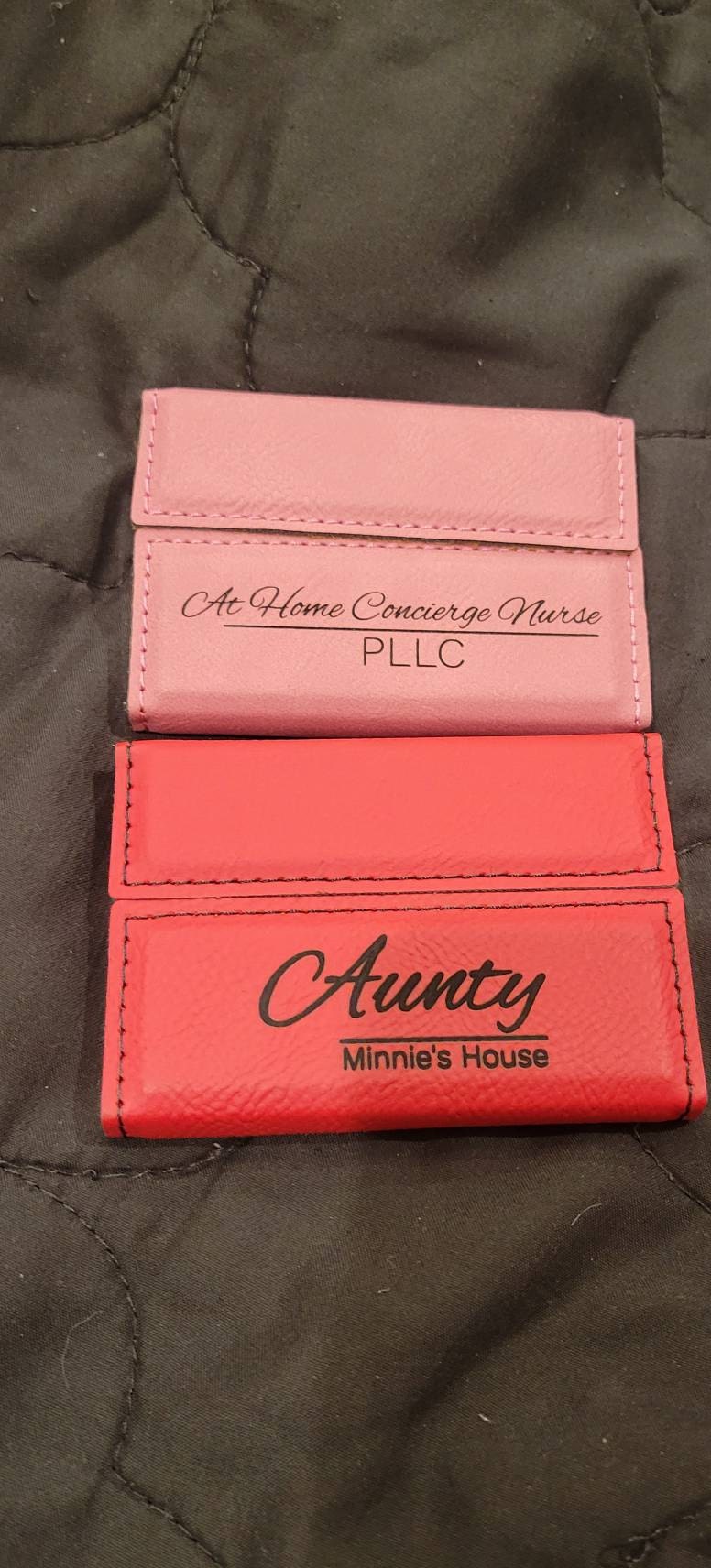 Personalized Business Card Case, Leather Business Card Holder, Engraved Leather with Name, Corporate Gift, Businessman Gift, Office Gift
