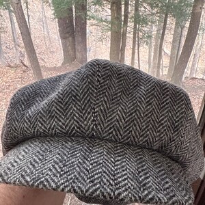 Rob Zombie Oversized Newsboy Cap Harris Tweed Huge Corduroy