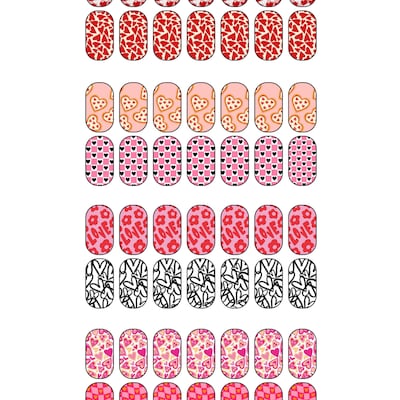 Digital Waterslide Nail Decal Template Instant Download Includes 1 ...