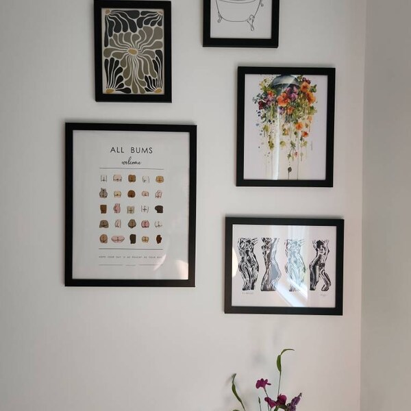 Bathroom Printable Wall Art, Eucalyptus Print, Botanical Bathroom Set ...