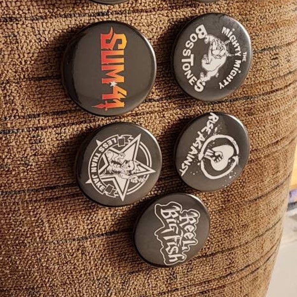 Custom Made Pinback Buttons 1980s/1990s Goth Rock Bands 1 1/2 Pinback Buttons custom Made - Etsy