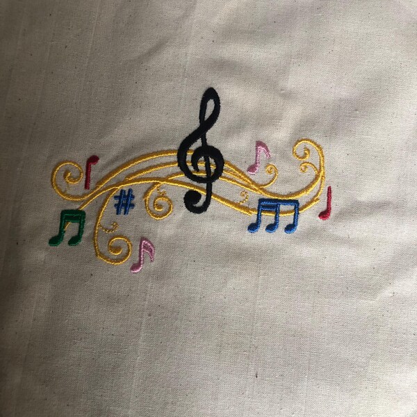 Musical Chord - Machine Embroidery Design/ Music Embroidery / Treble ...