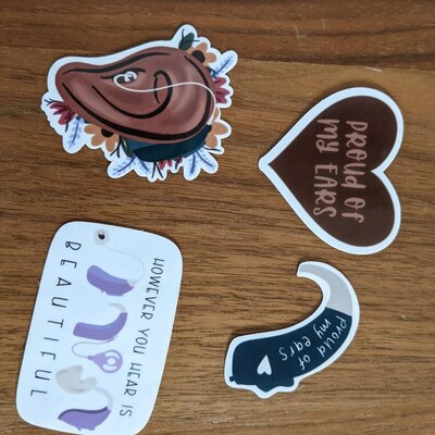 Hearing Aid Sticker Decal in Multiple Colors Pride in Hearing Impaired ...
