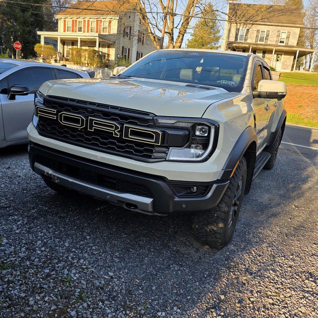 Ford Ranger Raptor Grille Letters Vinyl Decals – 2024-2025, With Outlines