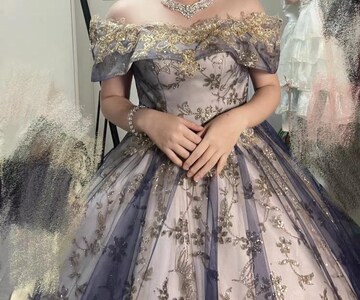 Dreamy Blue Princess Prom Dress,Fairy Ball Dress,Evening Dress,Birthday Graduation Bridesmaid Dress,Cocktail Dress,Elegant Party Dress,Dress