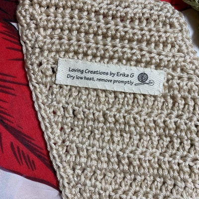 Labels for Crocheted Items. Easy to Sew in Labels. - Etsy
