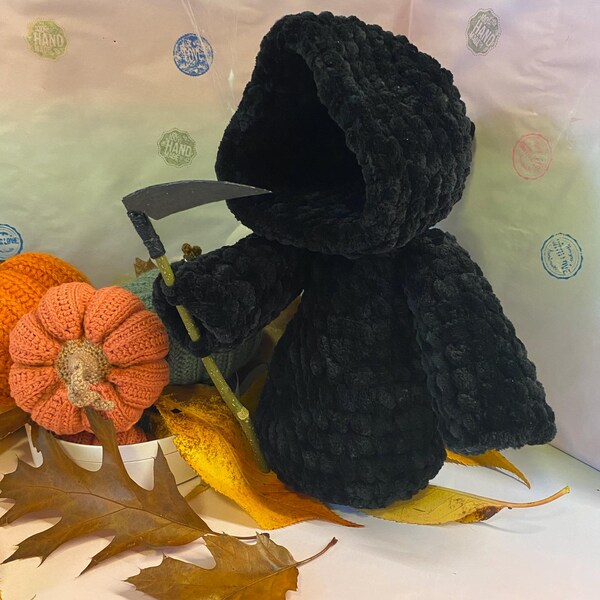 Grim Reaper Crochet Pattern, Halloween Crochet, Ghost Crochet Pattern ...