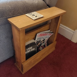 Solid Wood Narrow Side End Sofa Table With Storage Various Sizes & Colours Available - Etsy