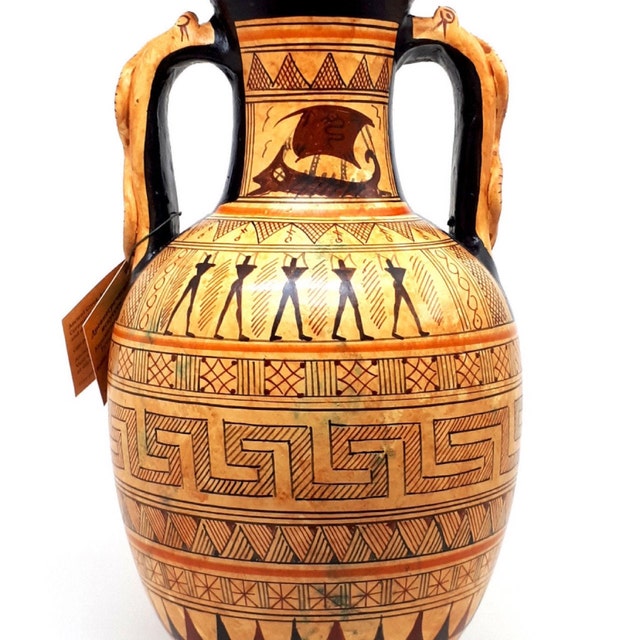 古代ギリシャ美術　アンフォラ　水注　花瓶　置物　複製品 古代ギリシャ美術アンフォラ水注花瓶置物複製品