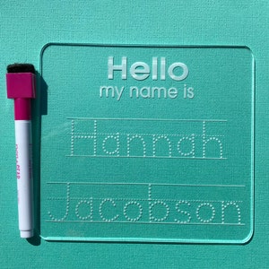 Dry Erase Lettertrace Learn to Write Your Letters Upper and - Etsy