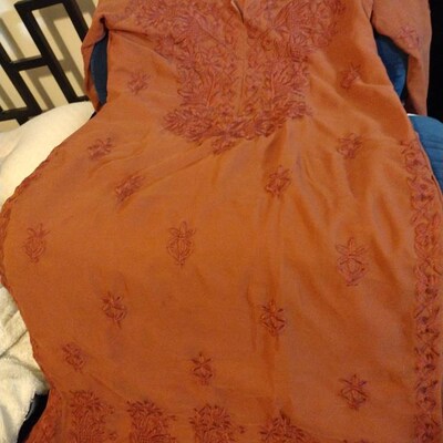 Cotton Silk Heavy Embroidery Kurti