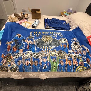 Chelsea Champions of the World Football Flag High Quality 5ft X