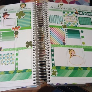 St Patrick's Day Weekly Planner Sticker Kit, St Patricks Day, for Use ...