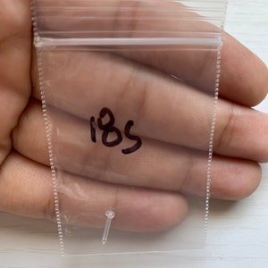 Acrylic Nose Bone Retainer - Ball (Hide it) - bodyjewellery