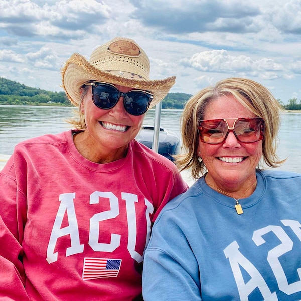 Comfort Colors USA Flag Sweatshirt, USA Flag Sweatshirt, United States