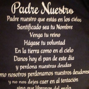 Padre Nuestro Our Father Lord S Prayer Spanish Svg Etsy