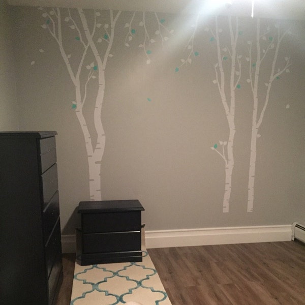 Large Wall Birch Tree Decal Forest Kids Vinyl Sticker Removable With ...