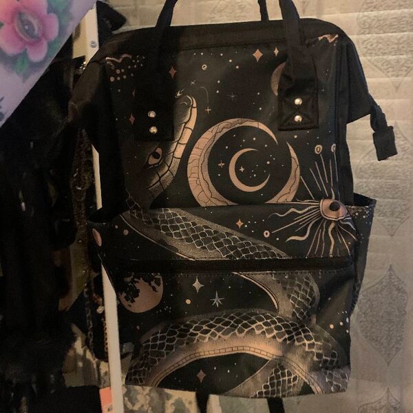 Curse Grunge Crossbody Bag (Black)