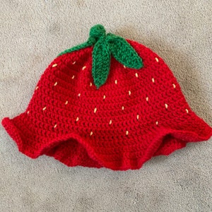 PATTERN Strawberry Shortcake Hat Crochet Pattern Strawberry - Etsy