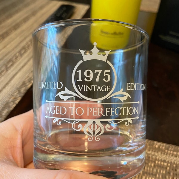 antique etched crystal wine glasses Vintage Aperitif Glass