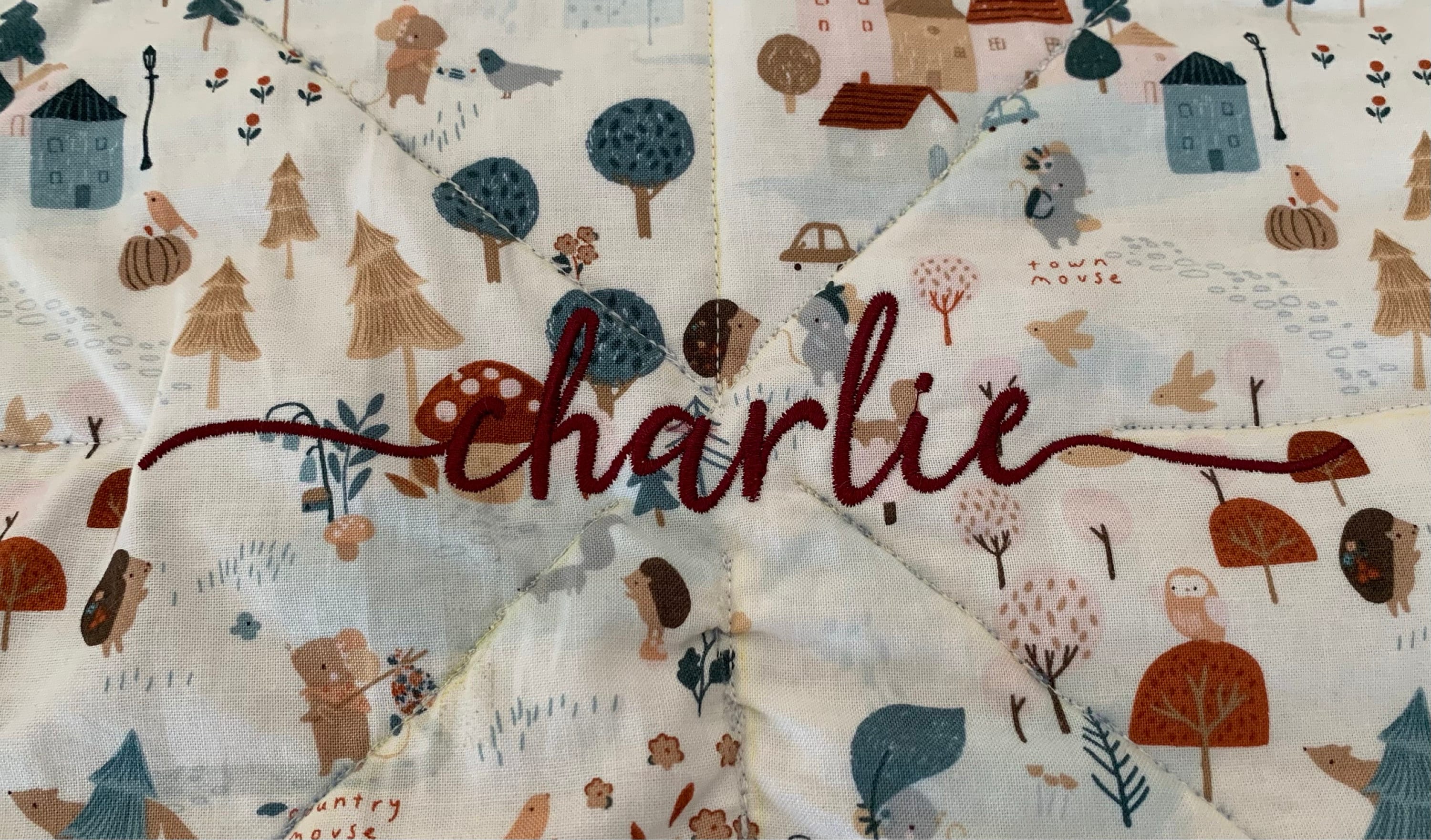 Customer photo for Anna - Embroidery font